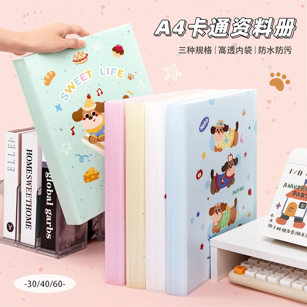 Cute Cartoon A4 Document Folder for Students