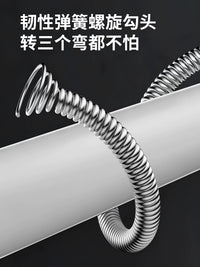 Household Drain Cleaning Tool for Kitchen Sinks, Toilets, and Floor Drains, Hand-Cranked Unblocking Tool