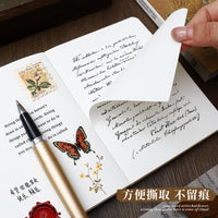 A6 Hardcover Vintage Notebook Blank Pages 100g Thick Paper Portable Sketchbook Travel Journal