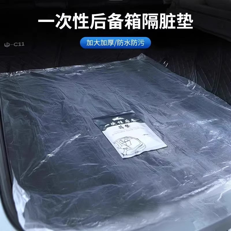 Disposable Car Trunk Liner Mat, Waterproof and Stain-Resistant, Portable, 5-Pack