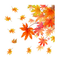 Thanksgiving Maple Leaf Window Clings Autumn Static Decals for Glass Decoration