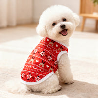 Pet Christmas Snowflake Vest for Dogs and Cats, Festive Holiday Apparel