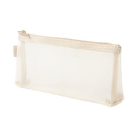 Mesh Cosmetic Bag Large Capacity Portable Transparent Toiletry Pouch Nylon Coin Card Organizer