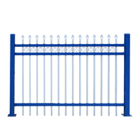 Zinc Steel Fence for Residential, Villa, School, and Factory Outdoor Security