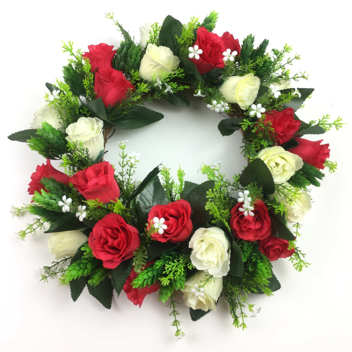 Artificial Rose Garland Wreath for Door Decor and Event Decoration