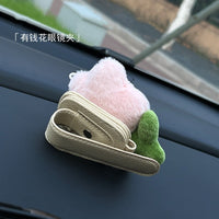 Car Visor Glasses Holder Clip with Ticket Card Organizer for Women