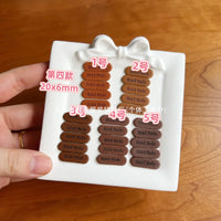 Mini BJD Doll Clothes PU Leather Labels for Handmade Crafts
