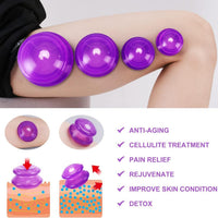 Silicone Cupping Set for Home Use - Transparent Negative Pressure Cupping Therapy Kit