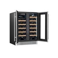 Stainless Steel Glass Door Wine Cooler Refrigerator for Commercial Use, ETL Certified