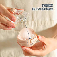 Japanese Whiskey Large Sphere Ice Mold with Storage Box, Bubble-Free Round Ice Ball Maker