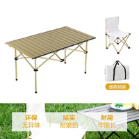 Portable Folding Camping Table and Chair Set for Outdoor Picnic Travel