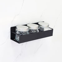 No-Drill Wall Mount Storage Shelf with Hooks for Kitchen Refrigerator Washing Machine Side