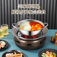 Korean Style Cast Iron Charcoal Grill for Camping, BBQ, and Tea Ceremony, Smokeless Household Use