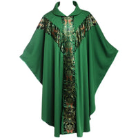 Embroidered Clergy Robe Vintage Long Gown for Mass Performance Workwear
