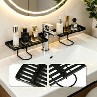Luxury Bathroom Vanity Shelf Wall-Mounted Faucet Sink Organizer