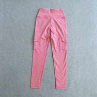 High-Waisted Slimming Yoga Leggings with Pockets for Gym Workout & Running