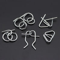 Metal Interlocking Puzzle Set Brain Teaser Toy for Adults