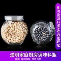 Clear Glass Storage Jars with Airtight Seal for Dry Food, Tea, and Snacks