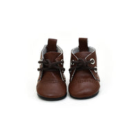 20CM Cotton Doll Shoes for Plush Figures - PU Leather Boots & Dress-Up Toy Accessories