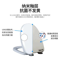 Urea-Formaldehyde Resin Toilet Seat Cover with Soft Close Hinge, V/U/O-Shape Universal Fit