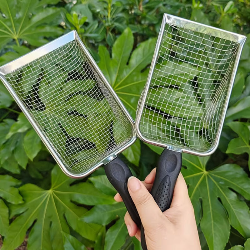 Garden Soil Sieve with Handle for Sand, Soil, and Fertilizer
