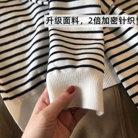 Striped Knit Shawl Scarf for Women - Versatile Capelet Wrap for Spring/Autumn