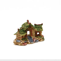 Miniature House Resin Ornament for Bonsai & Micro Landscape Decor