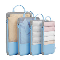 Large Capacity Foldable Travel Compression Packing Cubes for Luggage and Clothes