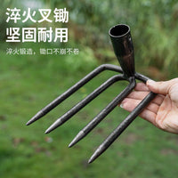 Forged Steel Garden Rake Multi-Tooth Cultivator for Farming and Home Use
