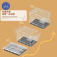 Petshouse Extra-Large Indoor Cat Cage with Litter Box, Multi-Tier Cat Villa