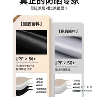 Outdoor Black Glue Tarp Tent Sunshade Canopy for Camping and Picnics