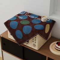 American Retro Dustproof Microwave Oven Cover Cloth for Kitchen Appliances