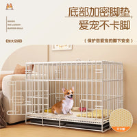 Indoor Pet Crate with Toilet Area for Small to Medium Dogs