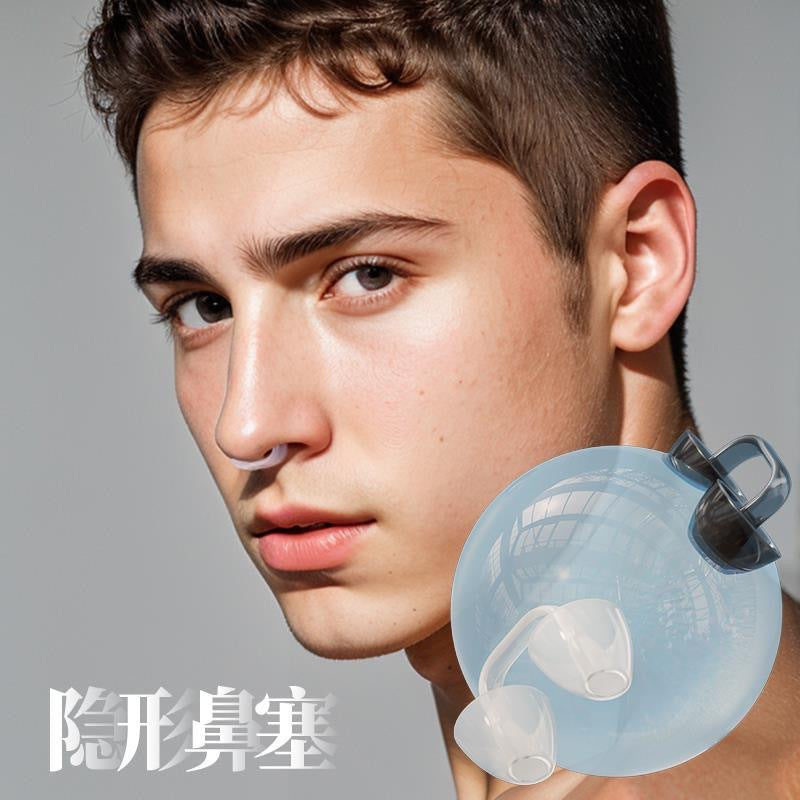 Swimming Nose Clip and Ear Plugs Set for Diving and Snorkeling, Anti-Choking Water Protection