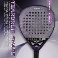 AMASPORT Padel Racket, 18K Carbon Fiber Textured Surface, NFC Enabled