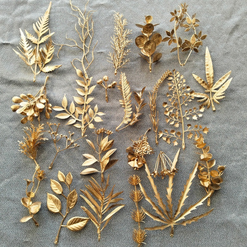 Artificial Gold Chinese New Year Floral Arrangement Accessories