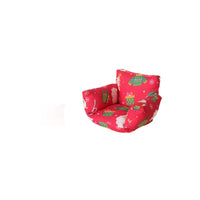 Dollhouse Miniature Christmas Fabric Sofa BJD Photography Prop Dollhouse Furniture Ornament Model