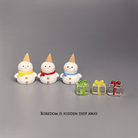 Christmas Micro Landscape Snow Globe Resin Ornaments