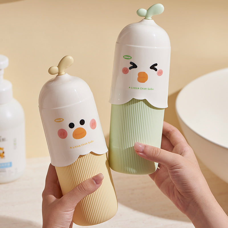Creative Cactus Portable Travel Toothbrush Holder and Mouthwash Cup for Students and Couples