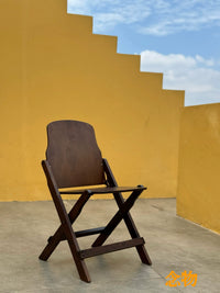 Vintage Folding Chair for Cafe Balcony Garden Outdoor Dining