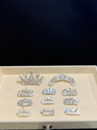 Pet Hair Clips with Rhinestones - Crown Design for Dogs and Cats
