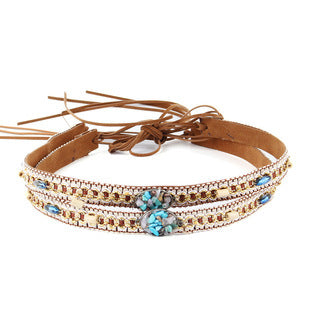 Bohemian Retro Shell Ethnic Style Hat Band for Straw Hats, Fedoras, Cowboy Hats, Bag Decoration Chain