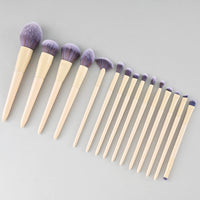 15-Piece Soft Eyeshadow Brush Set for Beginners with Nose Shadow and Detail Brushes, Imitation Squirrel Hair