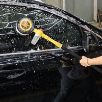 Rotating Chenille Car Wash Mop with Telescopic Handle and Water Flow