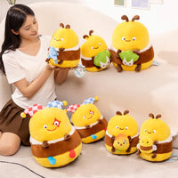 Cute Funny Bee Plush Toy Stuffed Animal Doll for Boys and Girls Birthday Gift
