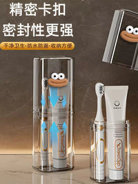 Portable Travel Toothbrush Holder and Mouthwash Cup Set