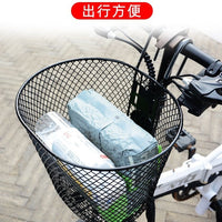 Foldable Electric Bicycle Front Basket for Mountain Bikes, Waterproof and Durable