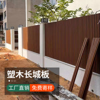 Outdoor Wood-Plastic Composite Wall Panel for Fencing and Ceiling Decor