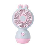 Cartoon Mini USB Rechargeable Desktop Fan Portable for Students and Gifts