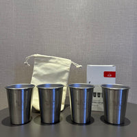 Outdoor 304 Stainless Steel Camping Coffee Beer Mug Set - Portable & Shatterproof